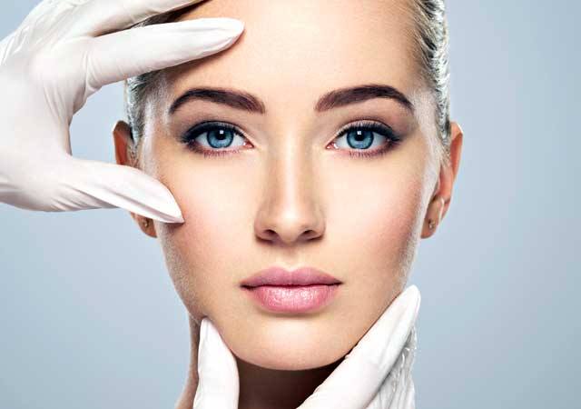 Pretty woman with smooth, healthy skin